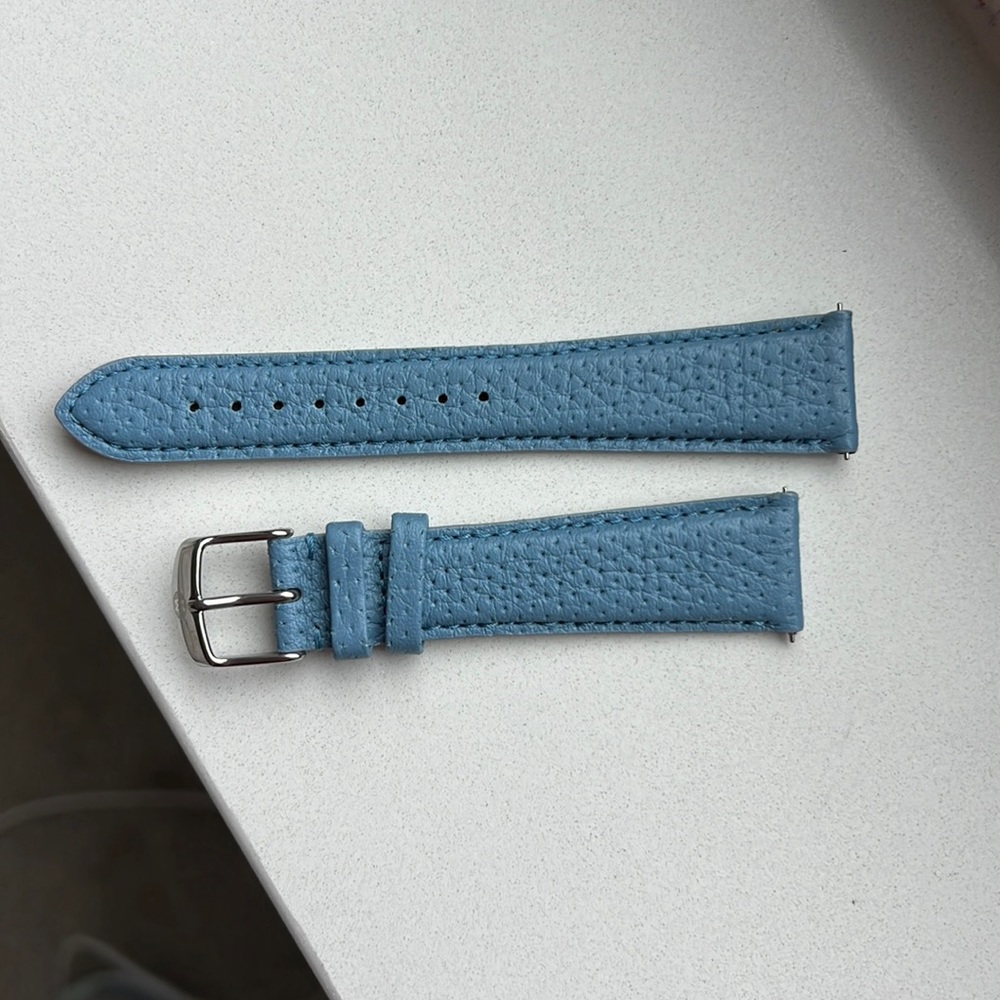 Michele 20 mm blue watch straps